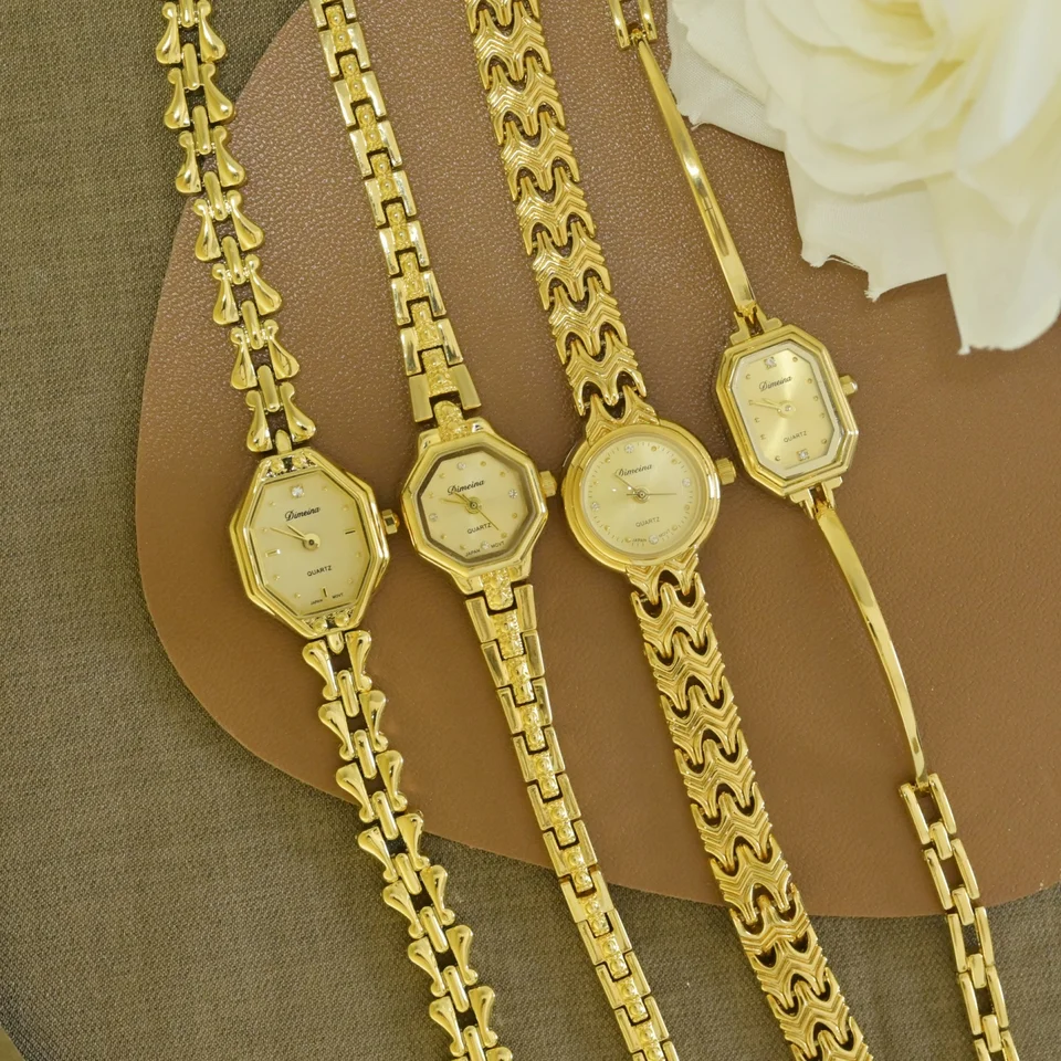 Vintage Small Dial 2024 Nové dámske hodinky Luxusný elegantný štýl Vykladané diamanty Módny náramok