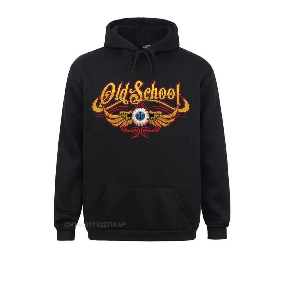 Vintage stará škola potkan prút svalové auto mikina mikiny letný grafický geek s dlhým rukávom Mikiny Moto cyklistické kapucne Moto