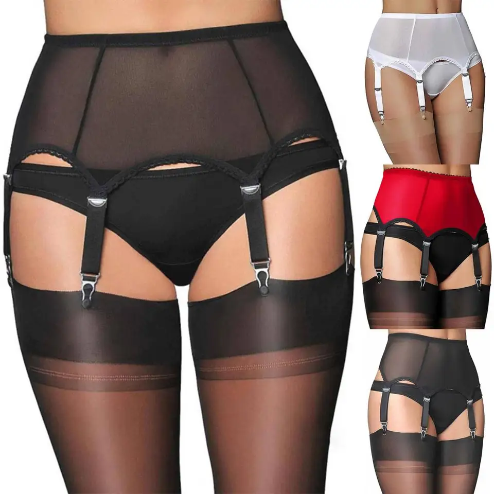 Vintage Susender Belt Sexy ženy podväzkový opasok s čipkovanými pančuchami retro vysoký pásový podväzok Ženy Doplnok pre svadobnú cestu