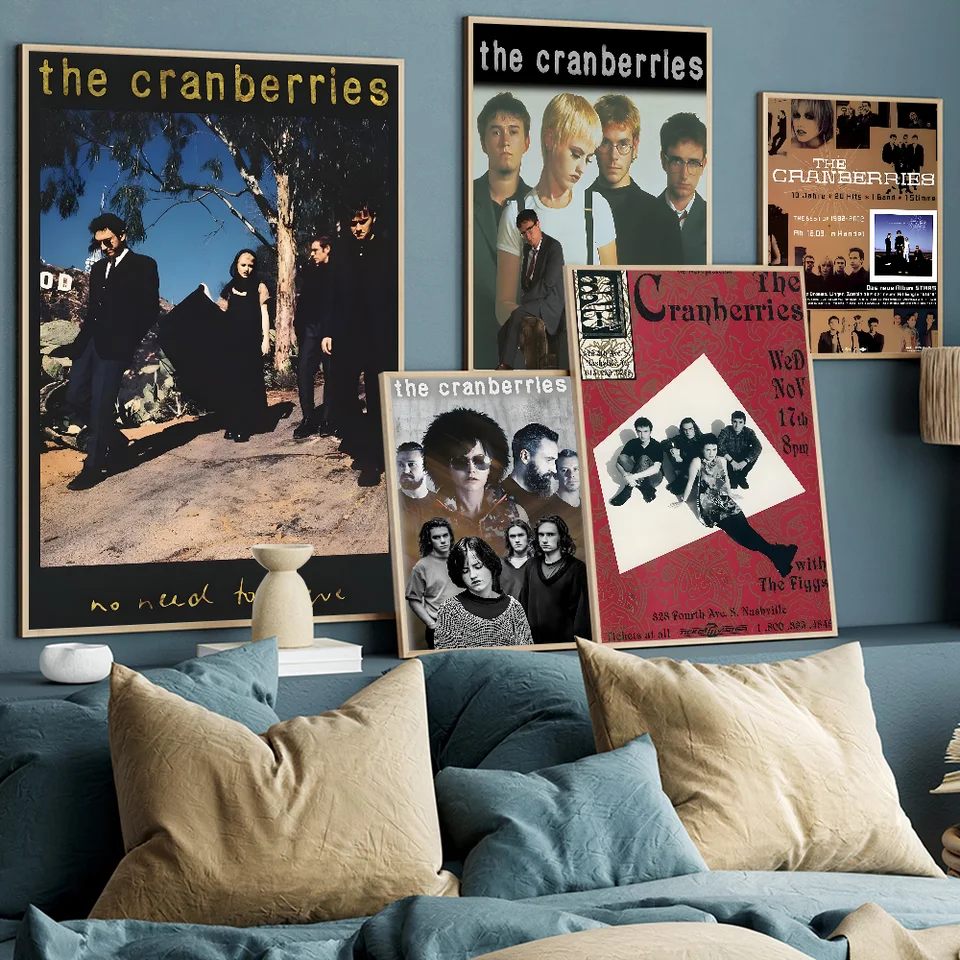 Vintage The-Cranberries Band Music Album Zombie Concert Anime Plagáty lepivé slepka na biele papiere DIY ROOM BAR CAFE ROOB DEOCON