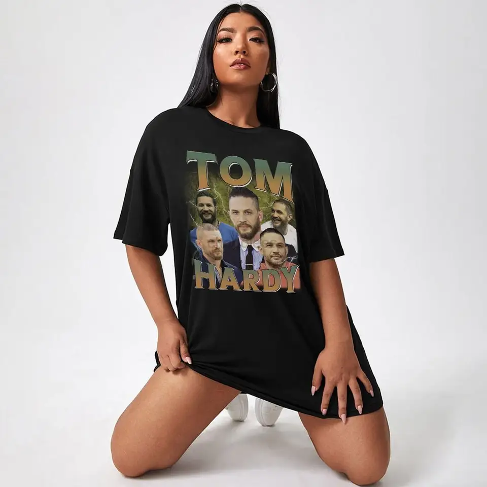 Vintage Tom Hardy vinobranie tričko Tom Hardy pocta Trhirt Tom Hardy Fan Tees Tom Hardyvintage 90s Sweater Tom Hardy Merch Darček