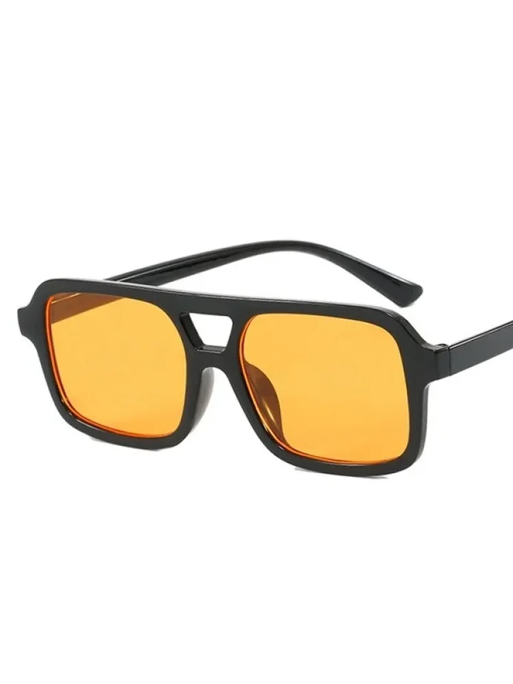 Vintage trend Slnečné okuliare Ženy Značka dizajnér retro štvorcové slnečné okuliare móda Dvojité lúče okuliare Men Oculus
