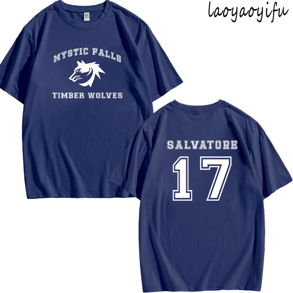 Vintage tričko Unisex Mysticfalls drevo vlk
