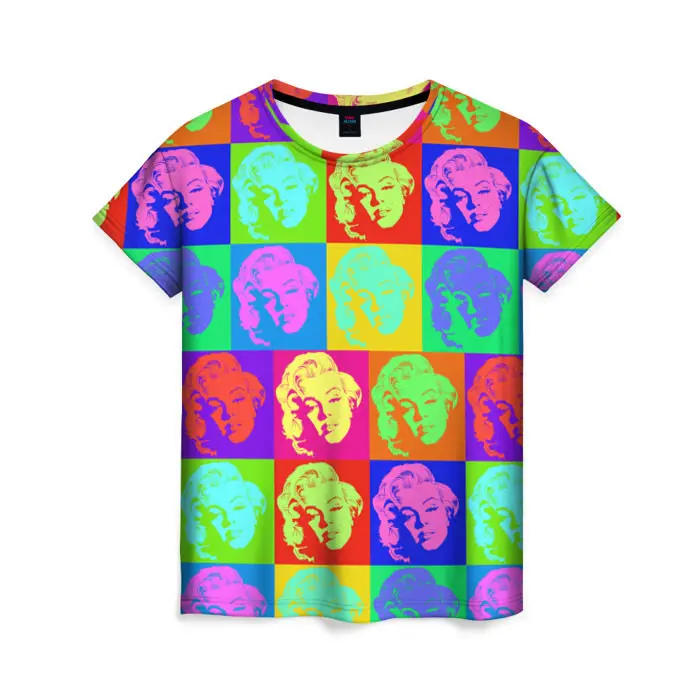 Vintage zábava Marilyn Graphic Pánske tričká Pop Art 3D tlač Andy Warhol Classic Artwork Top štýl