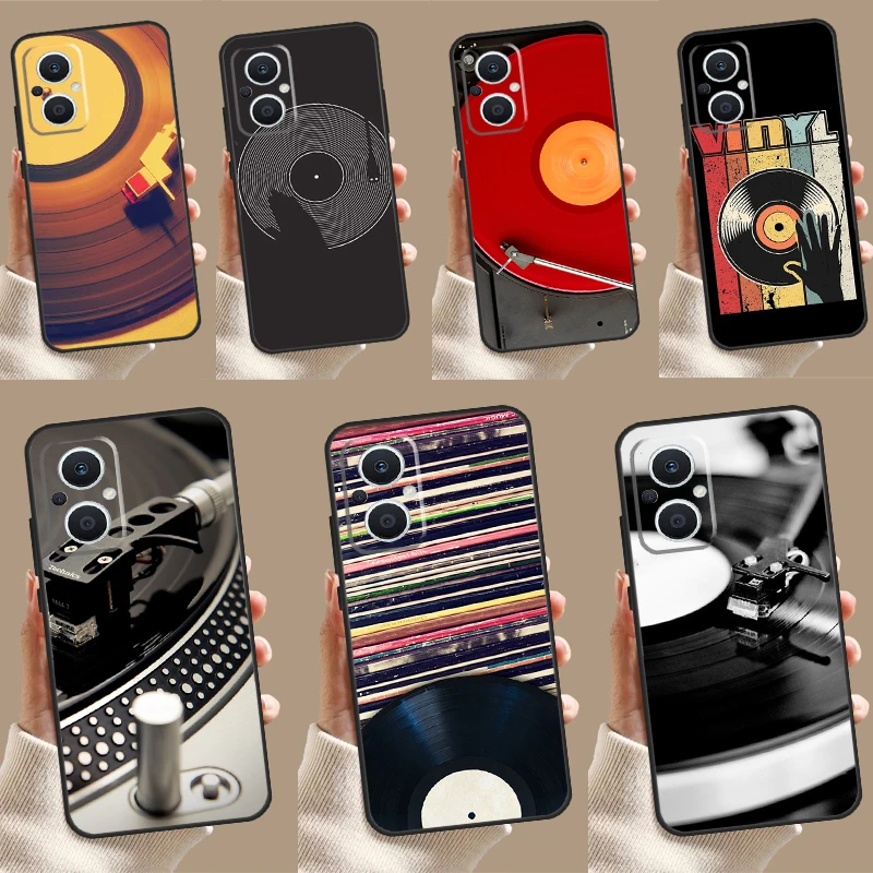 Vinyl DJ Record Art Case pre Oppo Reno 4Z 5Z 8T 10 11 Pro 11f 7 8 5 6 Lite Oppo Find X6 X5 Pro X2 X3 NEO Cover