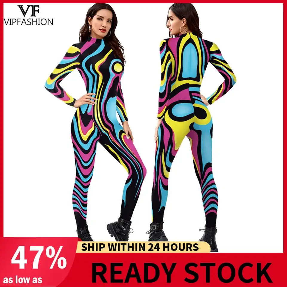 VIP Fashion Sexy Zentai Suit For Women Movie Cosplay Cosplay kostry tlačené BodySuit Fancy Sbecksuit Halloween Party oblečenie