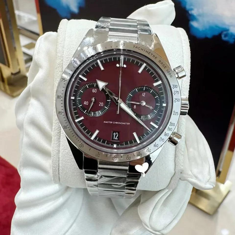 VIP nová luxusná stará značka 300 Series Men's Watch Plne automatické mechanické hodinky Multifunkčné vodotesné unisex zliatiny zliatiny