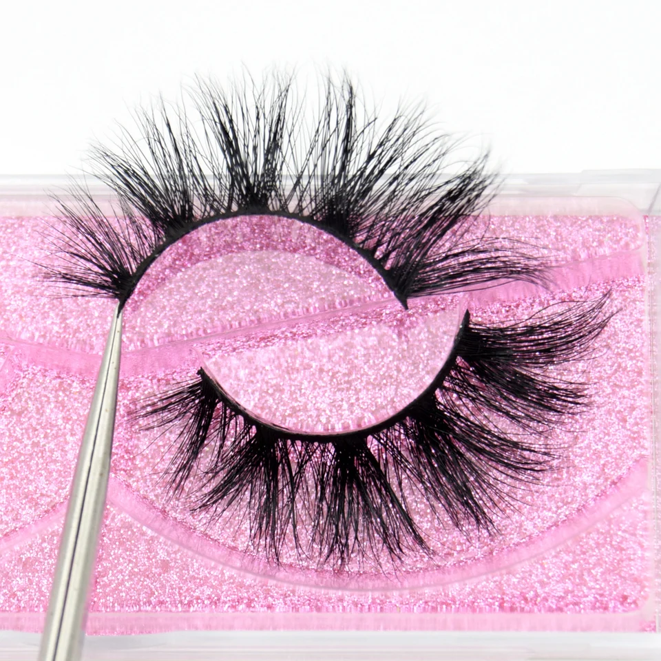 Visofree Mink Mink Mink Rika 3d Mink Hair False riasy prírodné silné dlhé očné riasy Fluffy make -up krásy predlžovacie nástroje K11