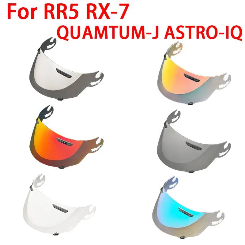 Visor RR5 pre RX-7 Quamtum-J Astro-IQ Dustodope odolný voči vetru UV Cut UV Sunkreen Shield Electroplated Motorcycle Helmet Adsessory