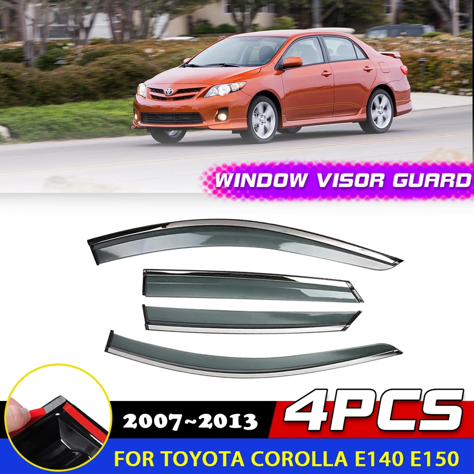 Visor s oknami automobilov pre Toyota Corolla E140 E150 AXIO ALTIS Ascent 2007 ~ 2013 DEFLECTOR NAJVÁDZKY SUN RAIN DRAH PRÍSLUŠNÍCTVO 2008