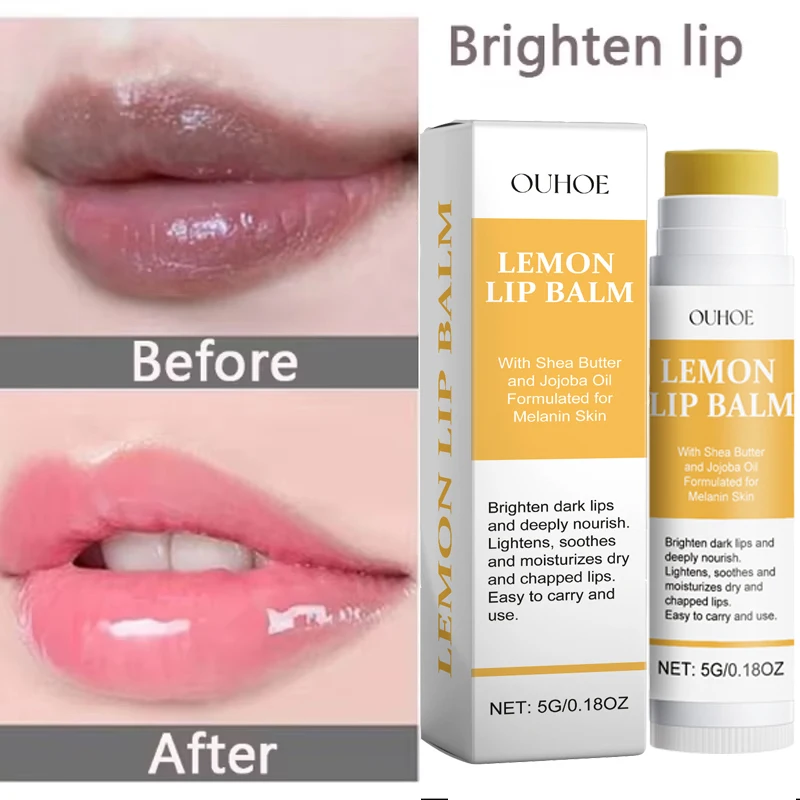 Vitamín C Odstráňte tmavý balzam na pery Zosvetenie melanínovej pery Maska Exfoliating Fade Lips Dead pokožka Zvlhčená osvetlenie opravy pery starostlivosť o pery