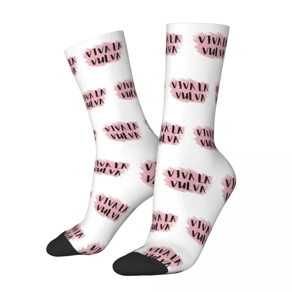 Viva La Vulva ponožky Harajuku super mäkké pančuchy celú sezónu Dlhé ponožky Príslušenstvo pre darčeky pre mužov