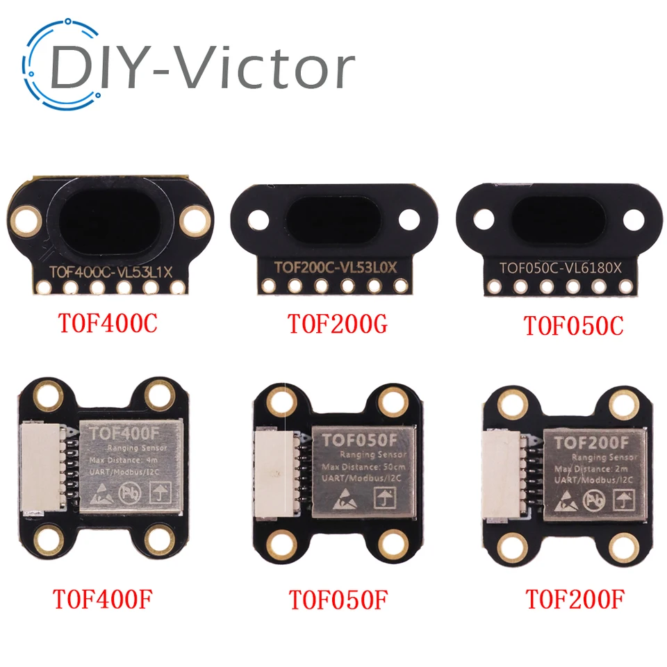 VL6180X/VL53L0X/VL53L1X TIME-FLIFT (TOF) Vstavaný algoritmus MCU TOF050F/C TOF200F/C TOF400F/C IIC I2C
