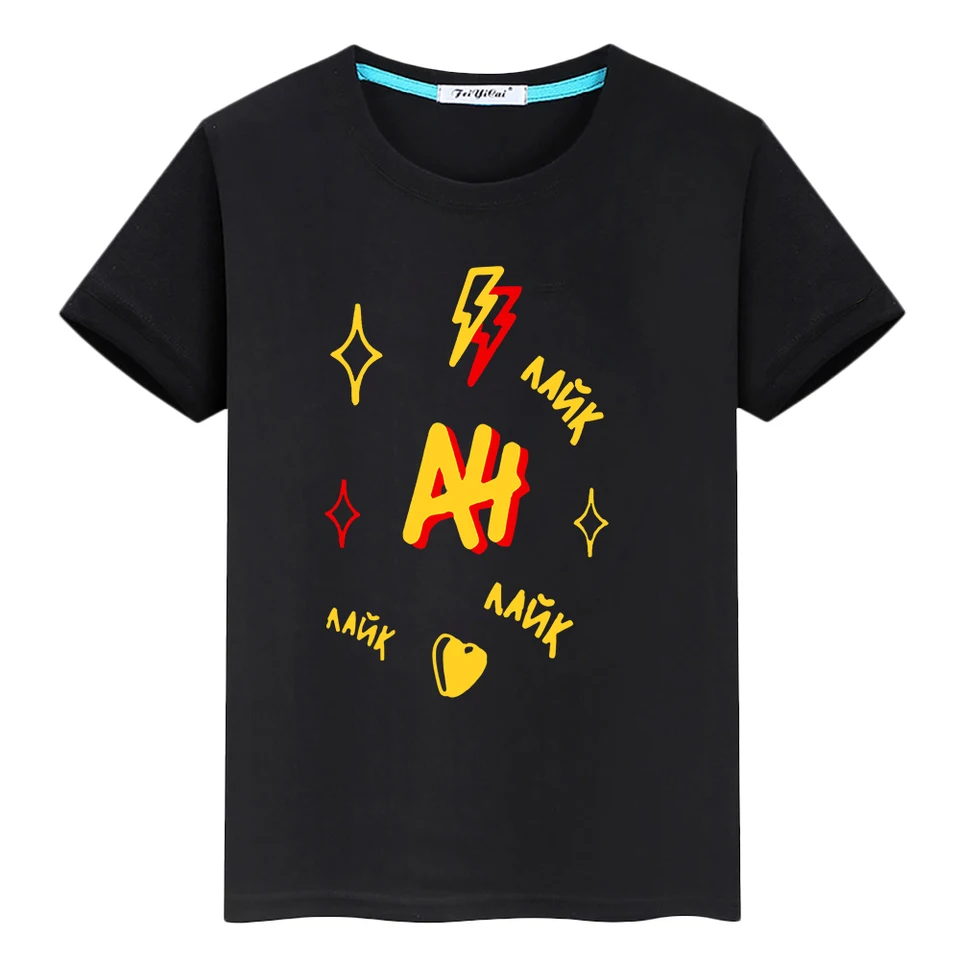 Vlad A4 Kids leto 100%bavlnená tlač Tričko Tričko Príležitostné krátke vrcholy Merch A4 Anime Tees Y2K Clothes One Piece Boy Girl oblečenie