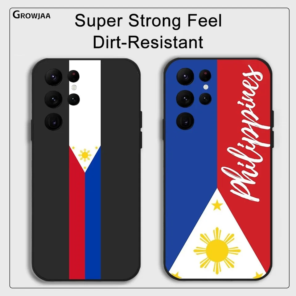 Vlajka Philippines Pattern Telefon Case pre Samsung Galaxy S24 Ultra S22 S23 Ultra S21 S20 5G Protect Silikone TPU Funda TPU