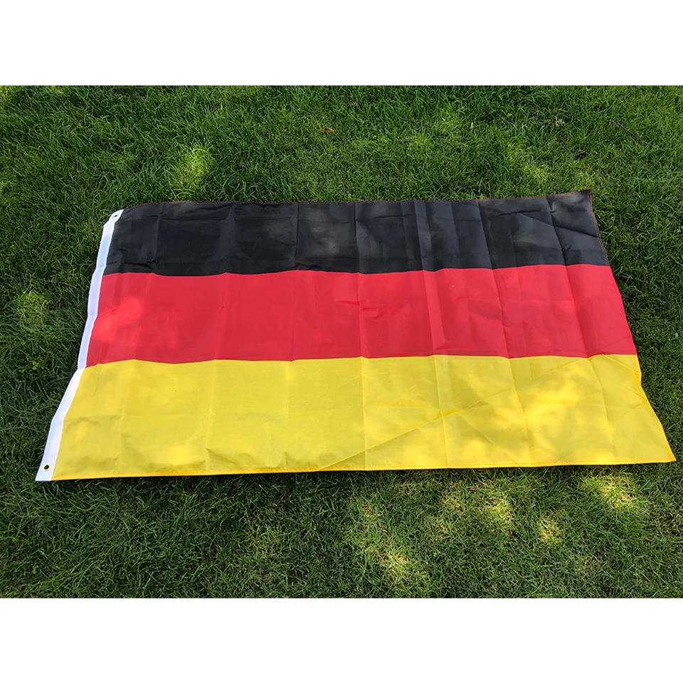 Vlajka z Nemecka 90x150 cm Polyester Hange Flag Black Red Yellow De Deu Nemecko Deutschland Germany Glag pre domácu dekoráciu