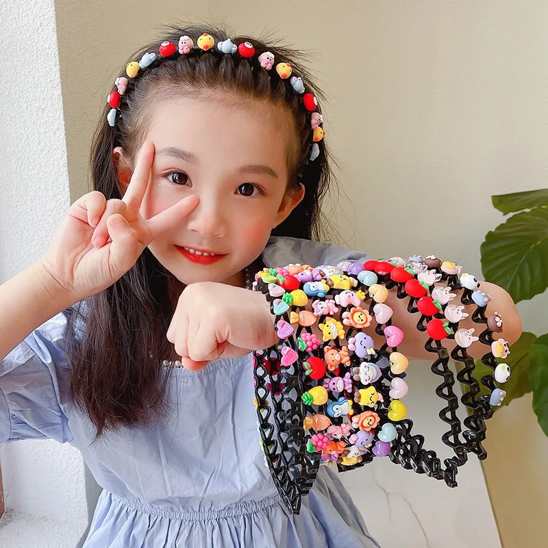 Vlasové doplnky pre dievčatá kravaty čelenky kapela bandeaux scrunchie bandana módne haarband kórejská diadémová telesa cheveux fille deti roztomilé