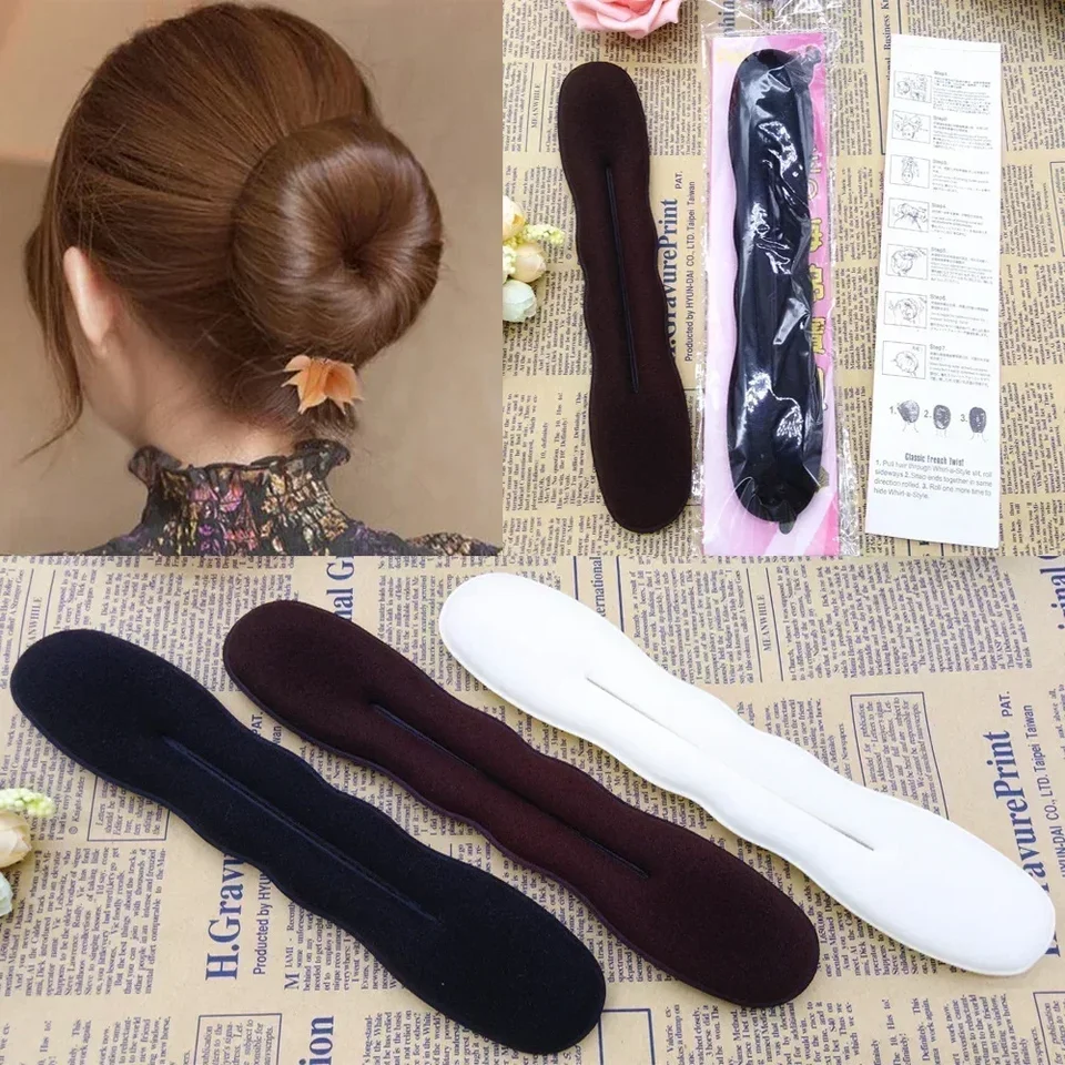 Vlasový štýl kúzelníkovú špongiu Clip Foam Bun Curler Hairstyle Twist Maker Tool Hot Predaj módny styling Vlasové doplnky