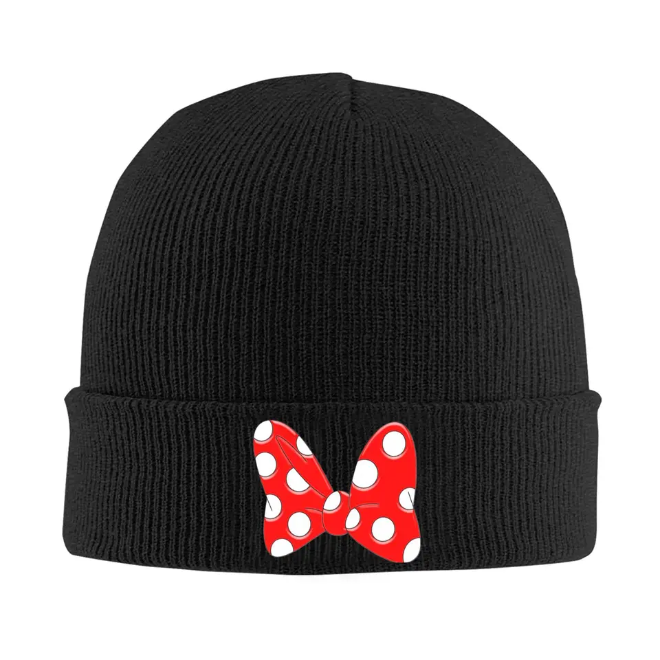 Vlastná mickey myš anime anime Minnie kapota klobúk hip hop pletená klobúk Men muž unisex dospelé zimné teplé lebky čiapky čiapky