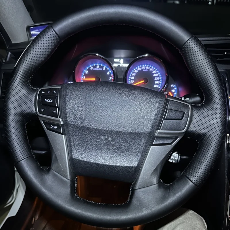 Vlastná mikrovlákna kožená autá kryt volantu pre Toyota Mark X 2009-2019 Reiz 200