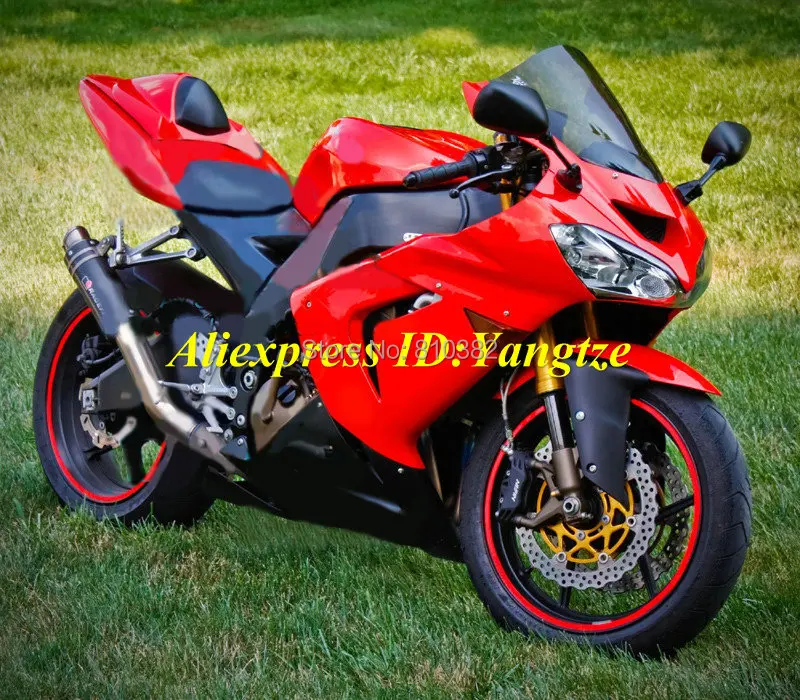 Vlastná súprava motocyklov pre kawasaki ninja ZX10R 2004 2005 ZX10R 04 05 Slávna sada Hot Red Abs Fairings+7 darčekov SF87
