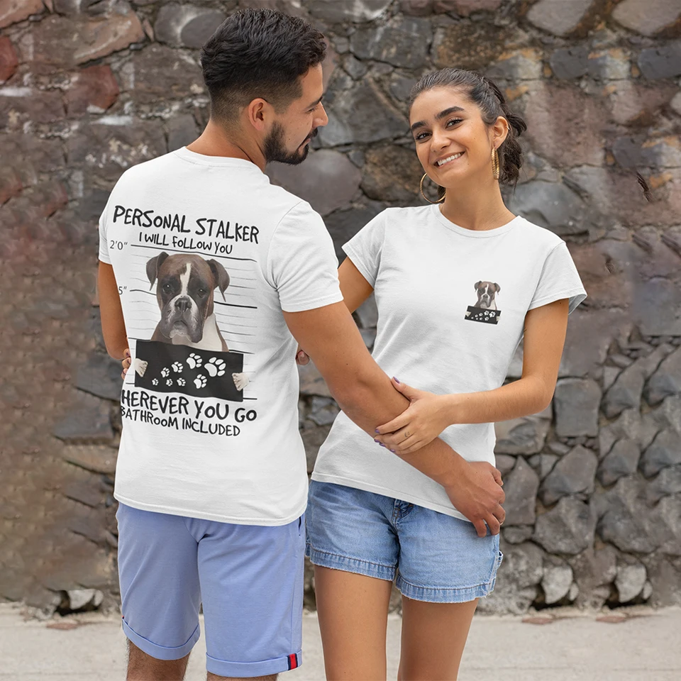 Vlastná vaša osobná domáca boxer pre psie tlač Tričko Tričt