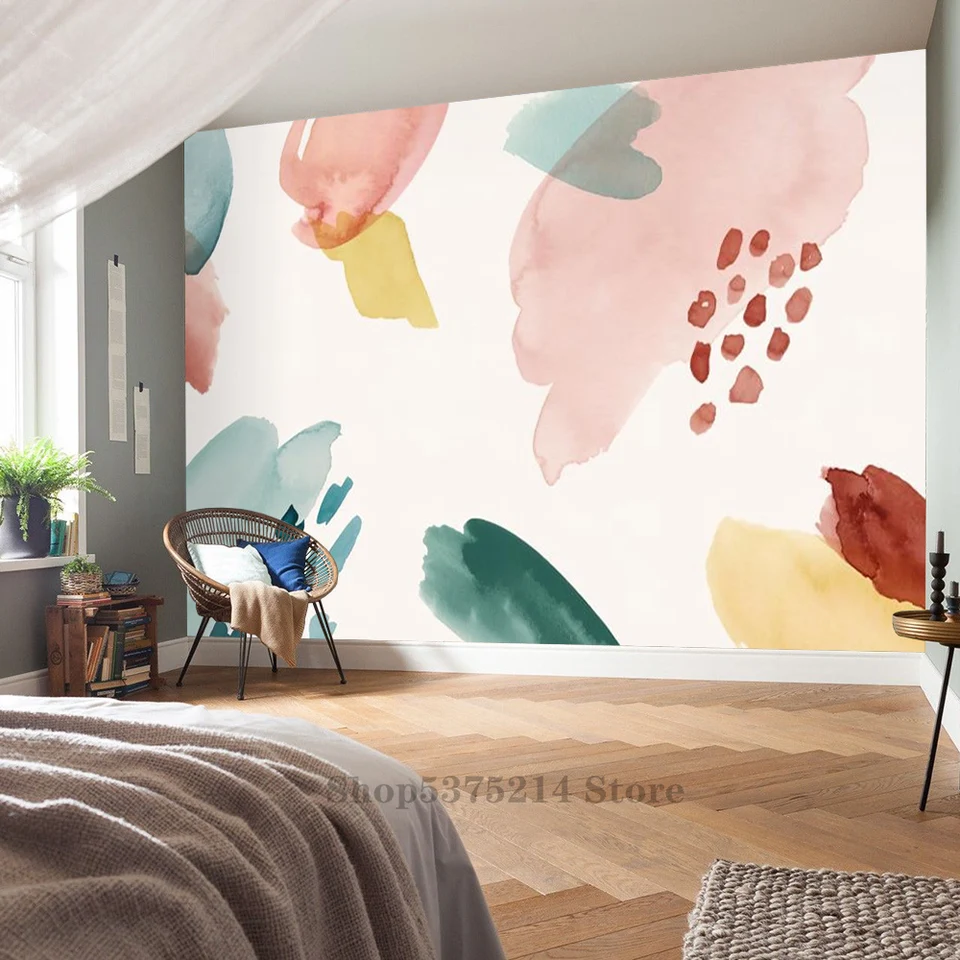 Vlastná veľkosť akvarelu atramentový blok tapety Tapety Nordic Style Spál