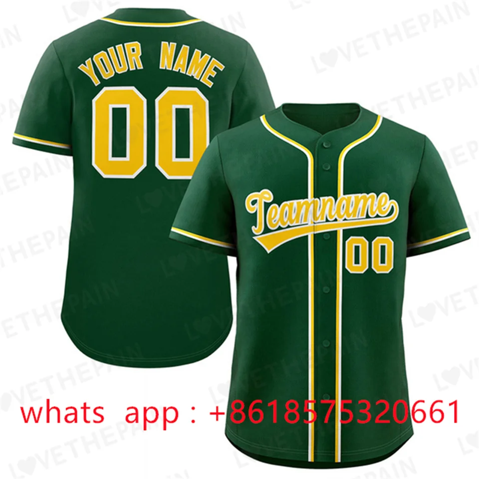 Vlastná vyšívaná baseballová košeľa baseball Jersey Stitched Tím Názov číslo šijacie logo softball game mikina pre mužov/yout