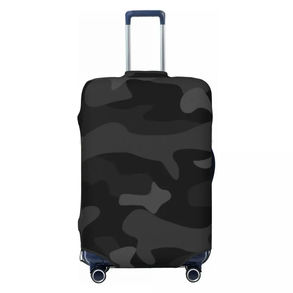 Vlastná čierna kameňová vzorka Cestovná batožina Kryt Elastic Army Vojenský kufor