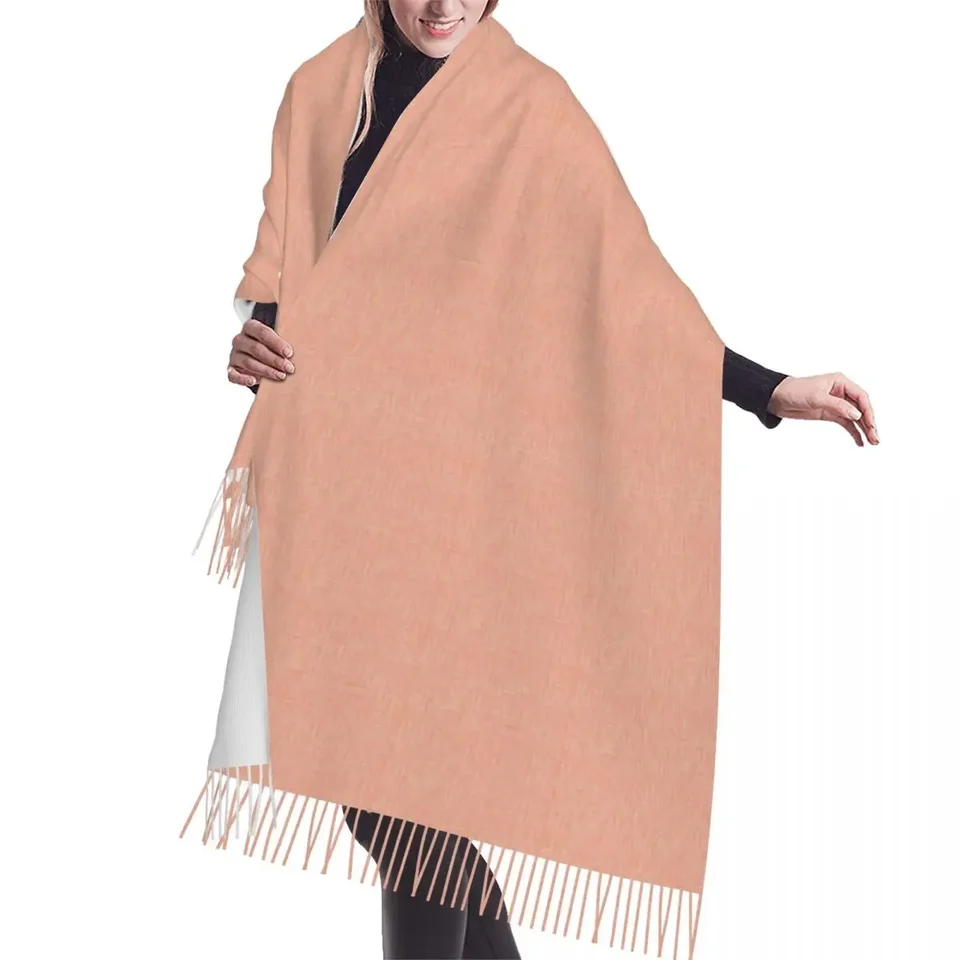 Vlastná štýlová tlač Orla Kiely Tassel Scarf Ženy Zimné teplé šál Dámske dámske módne všestranné ženské šatky