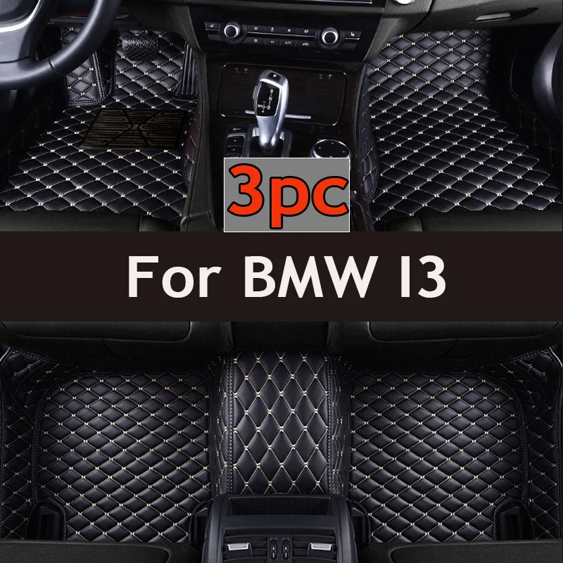Vlastné automobilové podlahové rohože pre BMW I3 2011 2012 2013 2014 2015 2016 Automatické luxusné kožené mužy Dámske autá Matky Plné pokrytie