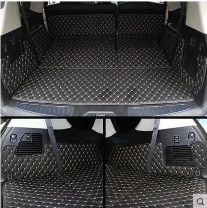 Vlastné autá Styling Custom Auto Trunk Rats pre Nissan Patrol Y62 7Seats -2011 Vodotesné topánky Carpets Cargo Rat pre hliadku