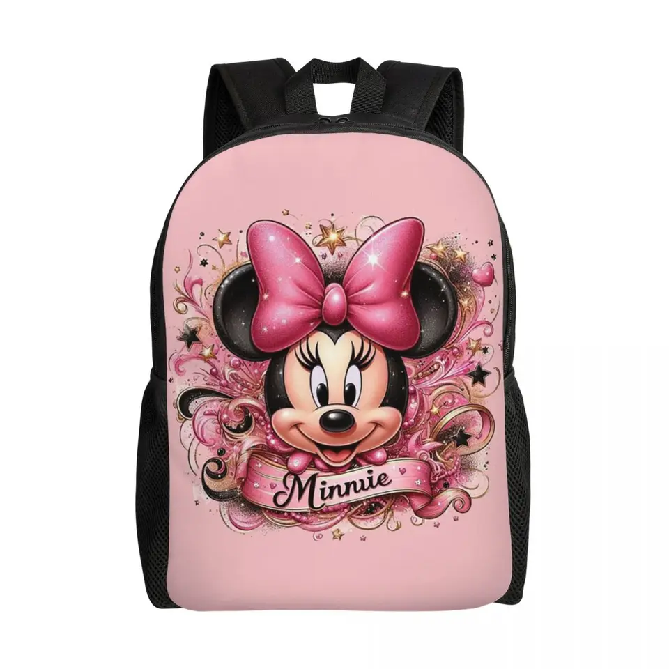 Vlastné batohy Mickey Mouse Minnie Bowtie pre ženy