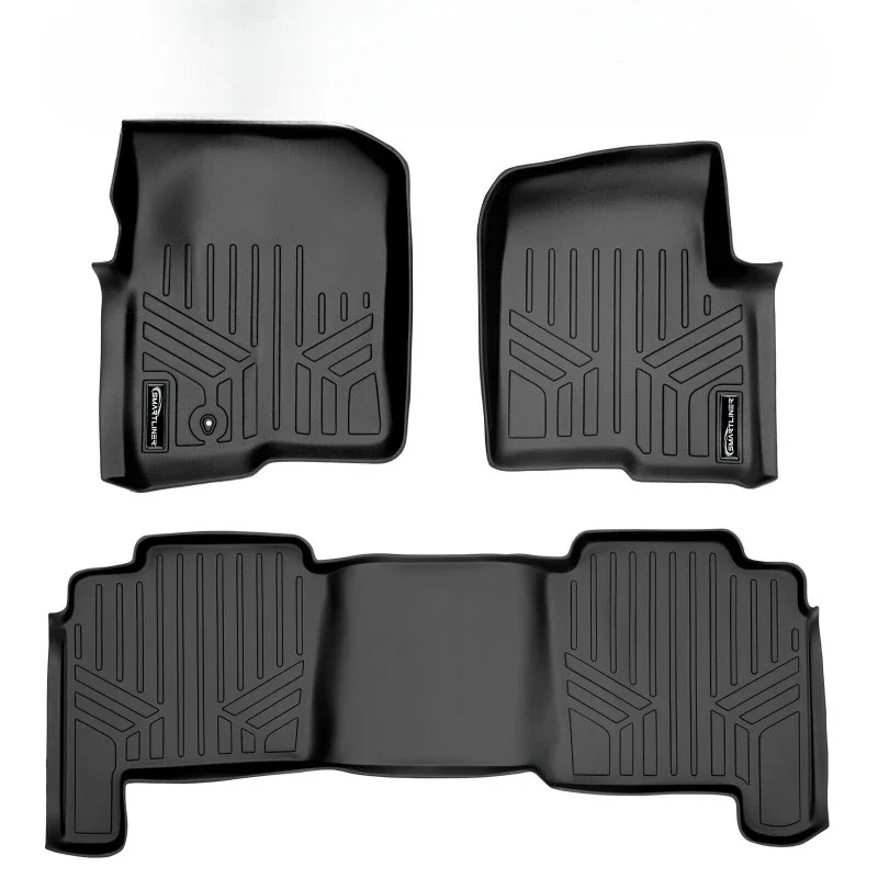 Vlastné fit podlahové rohože 2 riadky vložky čierna pre 2004 2005 2006 2007 2008 Ford F-150 SCC Spojené štáty americké