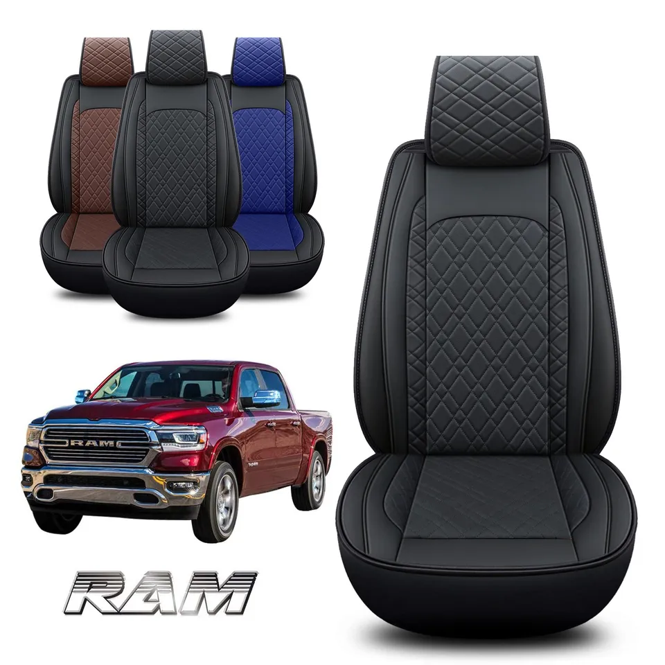 Vlastné kryty autosedačiek pre Dodge Ram 2009-2024 1500 2010-2024 2500 3500 Pickup Classic Laramie Bighorn Witerprope Leather Cover