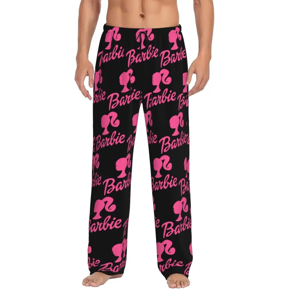 Vlastné logo Barbie Pyžáma Panty Men Roztomilý salónik Sleewear Sleep Sleep Stretch s vreckami