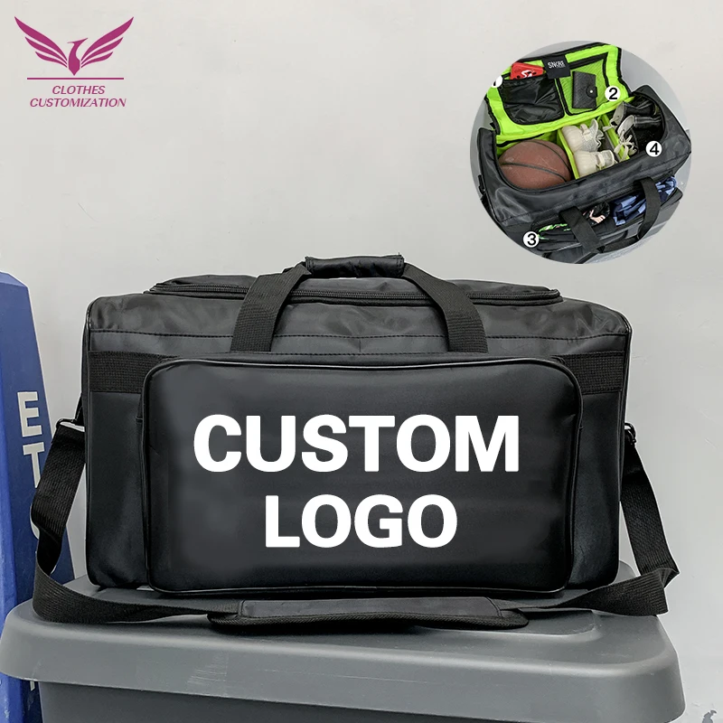 Vlastné logo Veľká basketbalová športová taška DIY vodotesná telocvičňa taška Fitness Bag Osobnosť Prispôsobenie futbalového tímu Training Bag Tack
