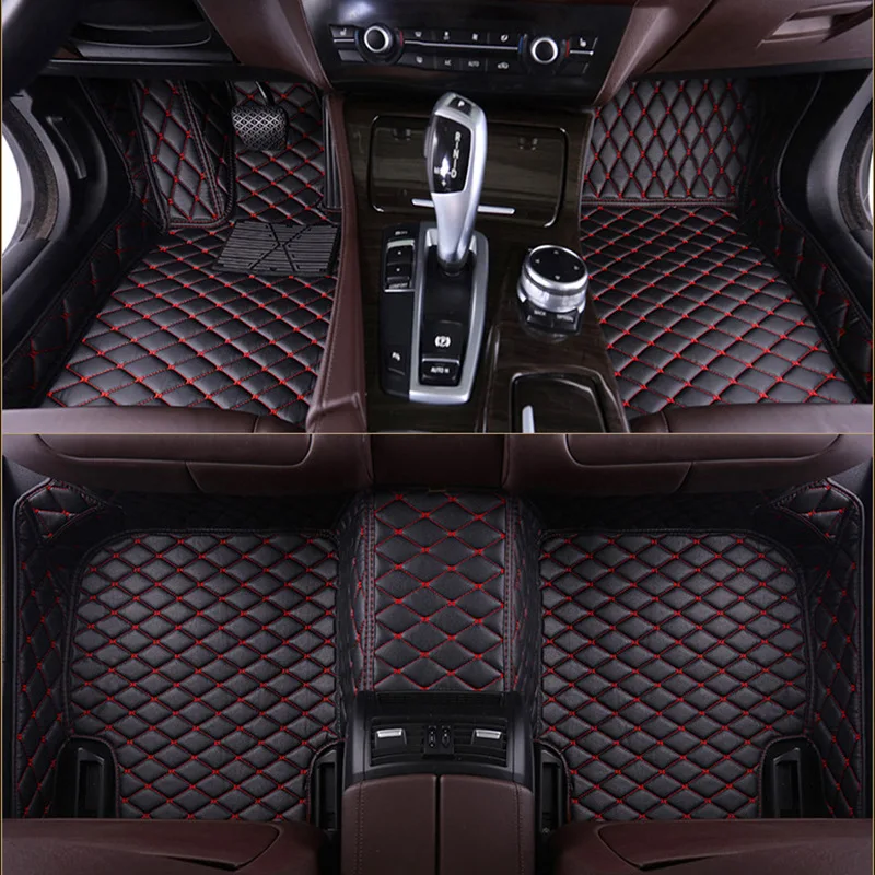 Vlastné podlahové rohože pre auto pre všetky modely F0 F3 F6 G3 G6 F3R Yuan Plus Yuan Pro Tang 2016 2018 Interiérové ​​doplnky koberectleather