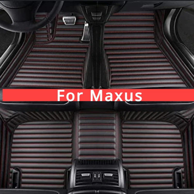 Vlastné podlahové rohože pre maxus euniq 6 Euniq5 D60 D90 T60 T70 T90 2015-2023 Interiérové ​​príslušenstvo auto kožené koberce noha