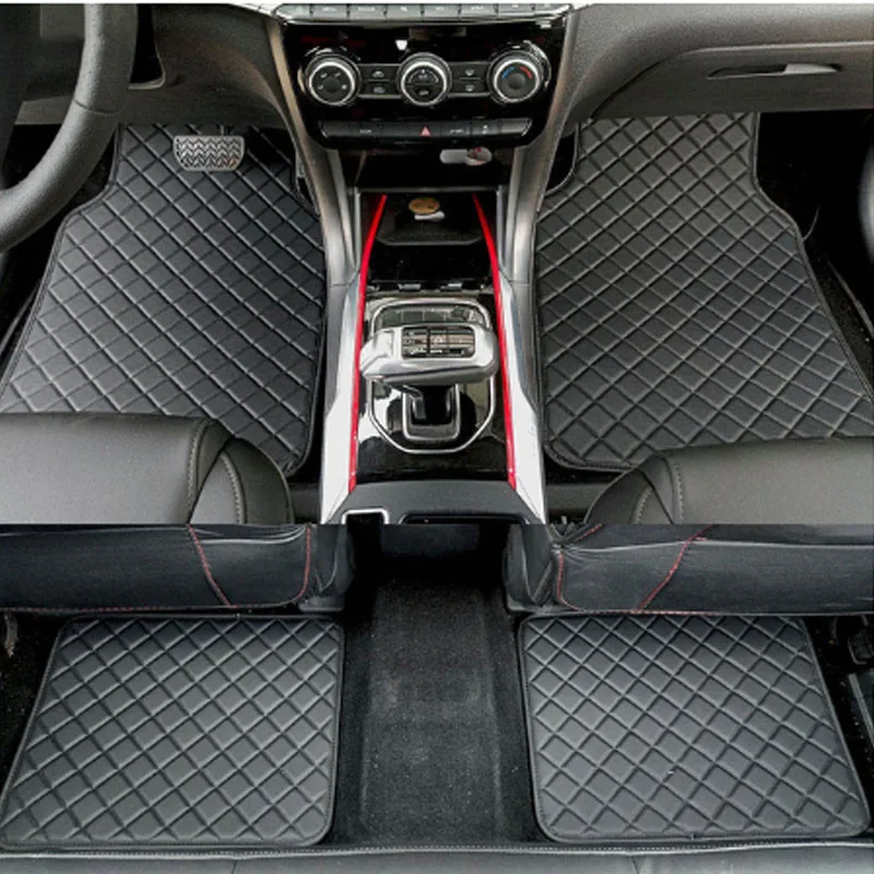 Vlastné podlahové rohože pre podlahy pre Mitsubishi Lancer Outlander XL Pajero Sport Space Star Carisma L200 Eclipse ASX Universal Auto
