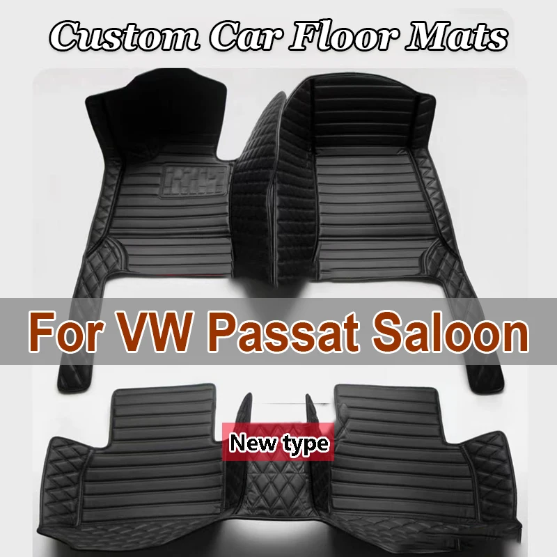 Vlastné podlahové rohože pre VW Passat Saloon B5 B5,5 B6 B7 B8 B9 Automatické koberce nohy Coche Accessorie