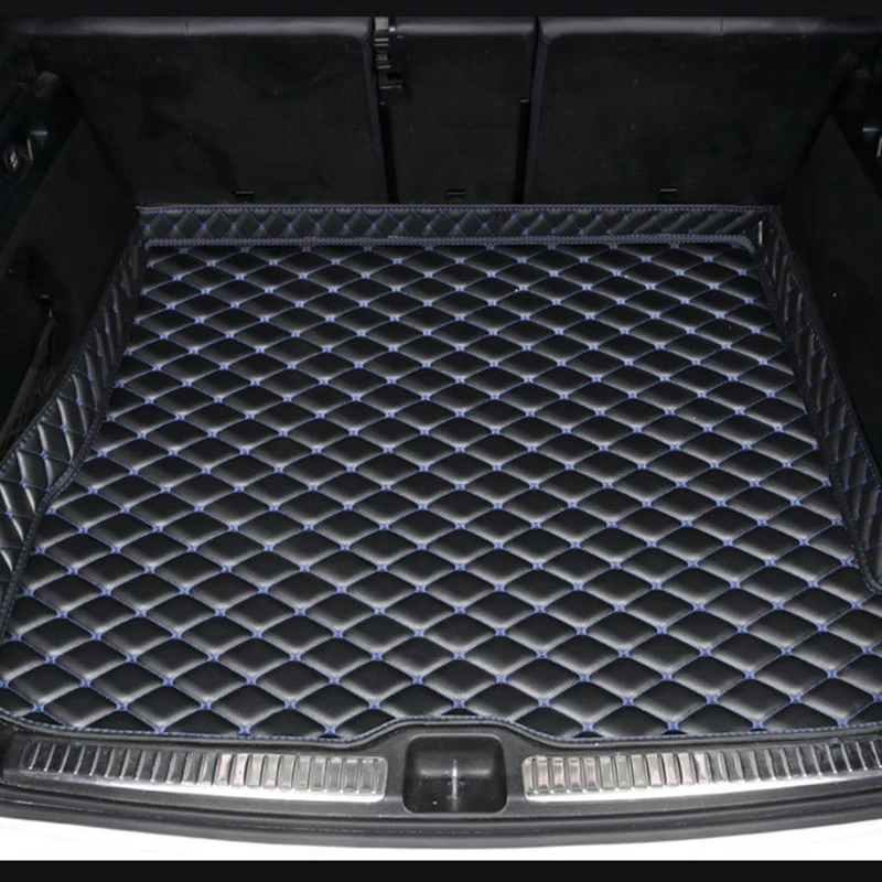 Vlastné pre Volkswagen VW Touareg 7p 2011-2018 Vysoko kvalitné rohože pre kufre automobilov Anti Dirty Durble Durnable Leather Carpet Ochranná podložka