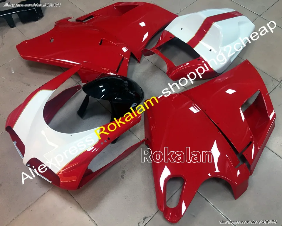 Vlastné pretekárske motocyklové kapotáž pre Ducati 748 916 996 998 96-02 1996-2002 Kodely kapotáž (vstrekovanie)