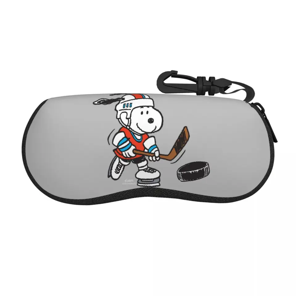 Vlastné snoopys snoopy hokejové okuliare okuliare puzdro Ženy Mužské slnečné okuliare ochranné vrecko