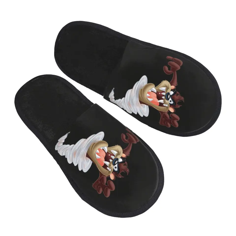 Vlastné tasmánske diabol mäkké pamäť penové papuče dám Taz Cartoon Comic Cozy Warm Warm Anti-Skid