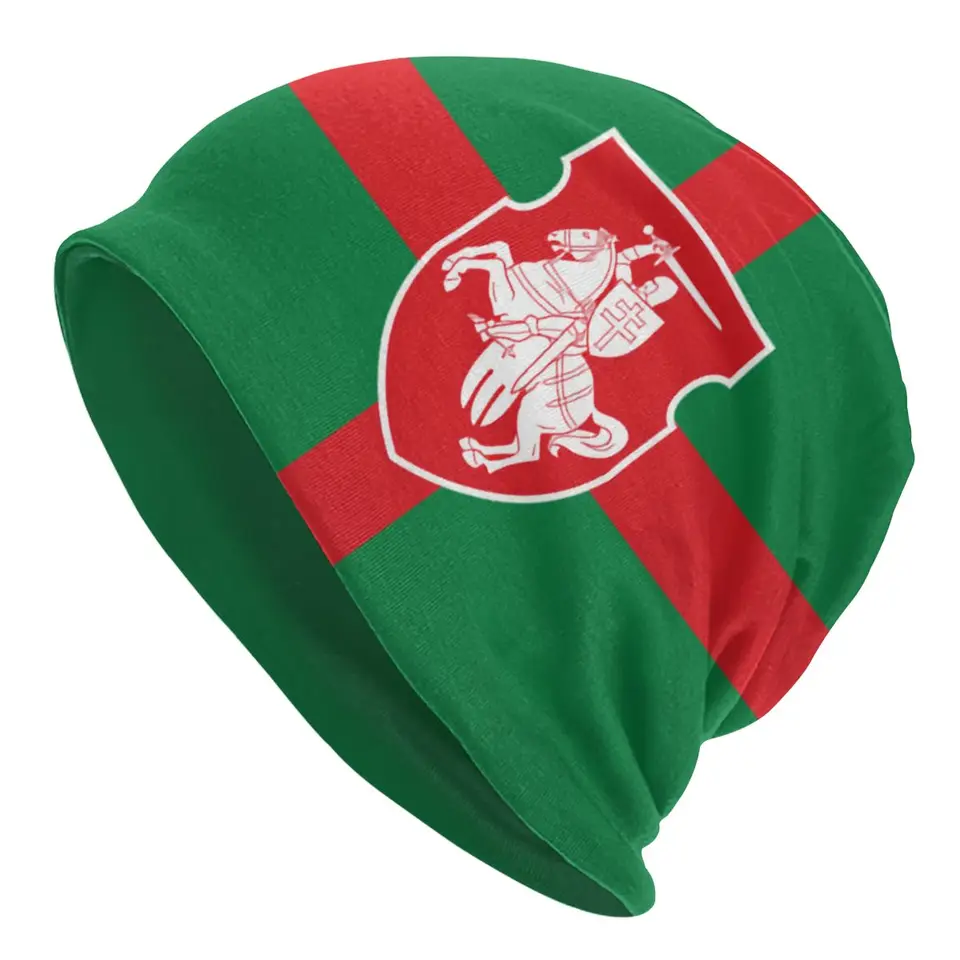 Vlastné unisex teplé pletené klobúky Men Coat z Arms Bielorus vlajka módne čiapky Caps Dospelý bieloruský patriotický čiapka klobúky lyžiarska