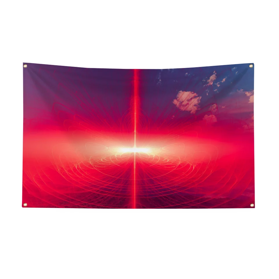 Vlastné vlajky a bannery Coloful Light Home Decor Flag Plág na zavesenie Penetration Home & Garden Outdoor Ozdoby Izby