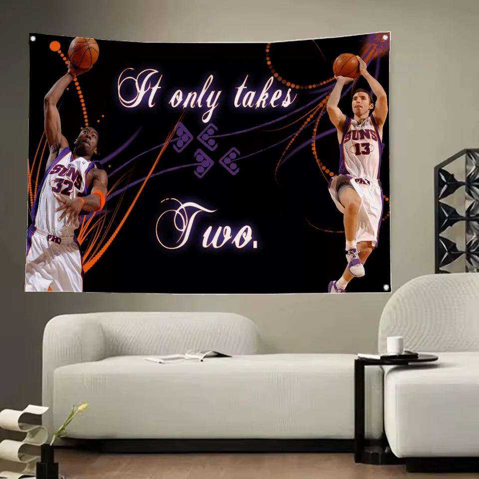 Vlastné vlajky a bannery Phoenix Suns logo Wall Decoration Domáca dekorácia Vlajka hrdosti na zavesenie roztomilých izieb dekorácie vonkajšie dekorácie