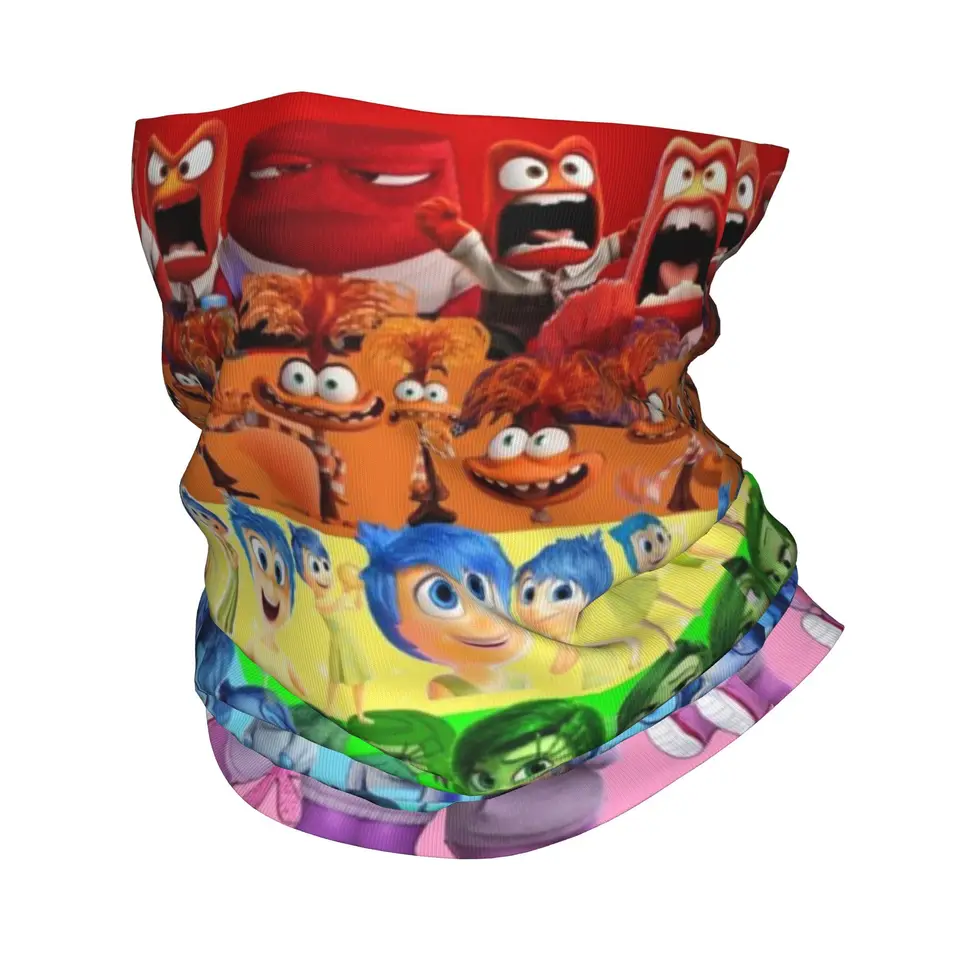 Vlastné vnútorné postavy Anime karikatúra bandana krk gaiter pre lyžiarskych mužov ženy zabaľte šál Balaclava teplejšie
