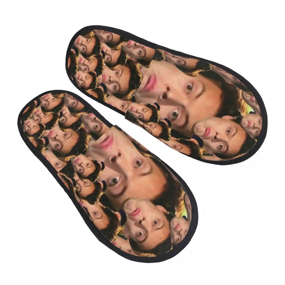 Vlastné vtipné h-Harry spevák S-Styles Hlavné papuče hosťov pre kúpeľné dámske papuče